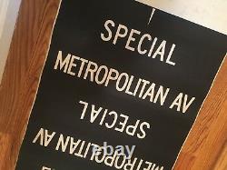 Vintage NYC Subway Train Antique Brooklyn Manhattan Destination Old Roll Sign