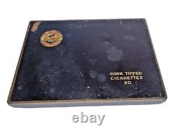 Vintage Old Antique Iron Rare Players Navy Cut Cigarettes Litho Tin Box, London