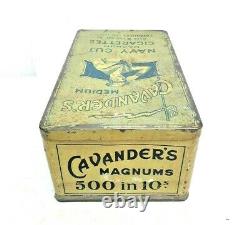 Vintage Old Antique Rare Cavander's Navy Cut Cigarettes Litho Tin Box, London