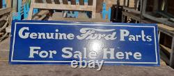 Vintage Old Antique Rare Ford Parts Sale Adv. Porcelain Enamel Sign Board