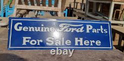 Vintage Old Antique Rare Ford Parts Sale Adv. Porcelain Enamel Sign Board