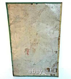 Vintage Old Antique Rare Prabhat Prakash Lartain / Lamps Litho Tin Sign Board