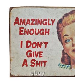 Vintage Old Antique Thoughts Quotes & Picture / images Litho. Tin Sign Board