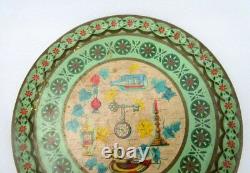 Vintage Old Collectible Rare Fine Multi Antique Stuff Litho Print Tin Tray Plate