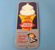 Vintage Old Dairy Queen Sign Porcelain Diner Gas Pump Sign