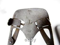 Vintage Old Hawkins Cast Iron Ice Hockey Ice Skates Derby, CT, USA March 1865