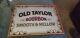 Vintage Old Taylor Kentucky Bourbon Bar Mirror Whiskey Sign Rare 15x11 Antique