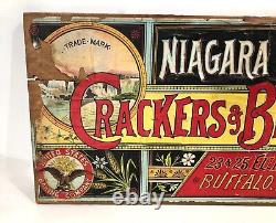 Vintage Old United States Baking Company Niagara Branch Advertising Sign Buffalo