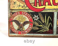 Vintage Old United States Baking Company Niagara Branch Advertising Sign Buffalo
