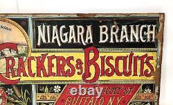 Vintage Old United States Baking Company Niagara Branch Advertising Sign Buffalo
