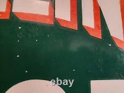 Vintage Original Antique Gas Oil General Store Very Old Porcelain Sign