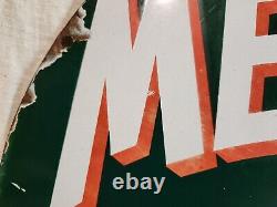 Vintage Original Antique Gas Oil General Store Very Old Porcelain Sign