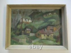 Vintage Painting Impressionism Regionalism Modernism Landscape Old Antique