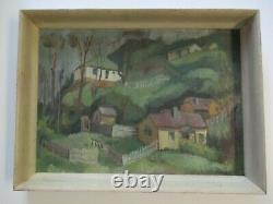 Vintage Painting Impressionism Regionalism Modernism Landscape Old Antique