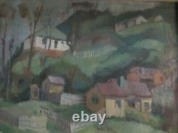 Vintage Painting Impressionism Regionalism Modernism Landscape Old Antique