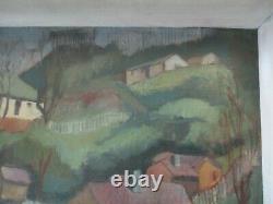 Vintage Painting Impressionism Regionalism Modernism Landscape Old Antique