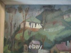 Vintage Painting Impressionism Regionalism Modernism Landscape Old Antique