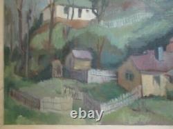 Vintage Painting Impressionism Regionalism Modernism Landscape Old Antique