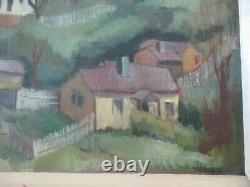 Vintage Painting Impressionism Regionalism Modernism Landscape Old Antique