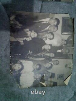 Vintage Photo Antique Primitive Old Photo For Egyptian Family From Year 1954