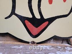 Vintage Piggly Wiggly Sign 30 Grocery Market Food Store Pig Old Porcelain Sign