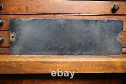 Vintage Porcelain Sign Parking enamel Sign Police Street School Antique Auto old