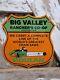 Vintage Poulan Porcelain Sign Old Big Valley Ranchers Chainsaw Farm Tools Dealer