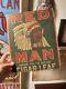 Vintage Red Man Tobacco Old Indian Native American Antique Advertising Sign