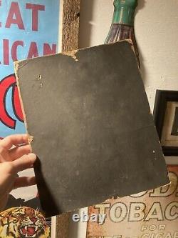 Vintage Red Man Tobacco Old Indian Native American Antique Advertising Sign