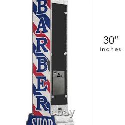 Vintage Retro BARBER SHOP Sign Double-Sided 3-D LED Old Fashion Lighted Marquee