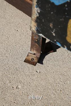 Vintage School Safety Station Bus Stop Depot Metal sign Pennant Flag Antique Old