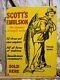 Vintage Scotts Emulsion Porcelain Sign Old Heatlh Re. Eby Medicine Fishing Fish