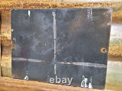 Vintage Sterilite Porcelain Sign Old Diecut Sterilized Gas Station Restrooms