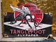 Vintage Tanglefoot Porcelain Sign Old 1947 Fly Paper Bug Mosquito Service Trap