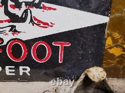 Vintage Tanglefoot Porcelain Sign Old 1947 Fly Paper Bug Mosquito Service Trap