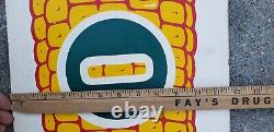 Vintage Todd Corn Farm Feed Seed Store Advertising Sign Masonite Gas Oil Antique