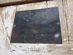 Vintage Train Porcelain Sign Old Railroad Station Platform No Loafing Premises