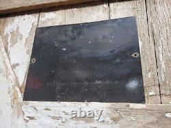 Vintage Train Porcelain Sign Old Railroad Station Platform No Loafing Premises