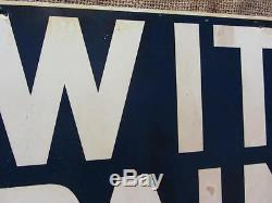 Vintage Witte Paint Sign Antique Old Metal Store Hardware Signs Painter 9569