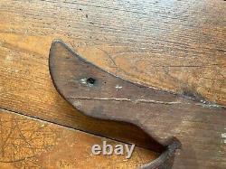 Vintage Wooden Fish TERMS CASH Sign from Old Bait and Tackle Store 29 x 10