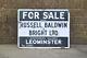 Vintage Enamel Sign Old Enamelled For Sale Sign Original Property-free Delivery