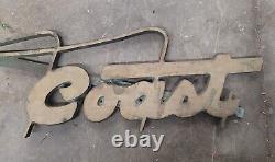 Vintage old antique sign original trucking metal