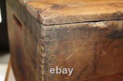 Vtg Antique Old Remington Typewriter Ship Crate Wood Wooden Box Advertising Sign