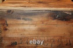 Vtg Antique Old Remington Typewriter Ship Crate Wood Wooden Box Advertising Sign