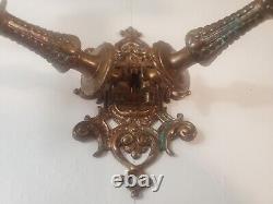 Wall candle holder sconce antique Victorian adjustable double arm