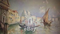 Well Listed Maria Gianni Venice Antique Oil Painting Old1900's