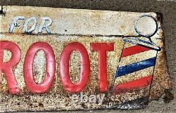 Wild Root Cream Oil Barber Shop Sign Vintage Metal Sign Original and Old
