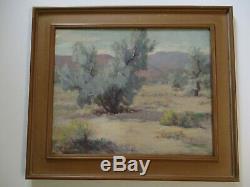 Wilton Mccoy Antique Oil Painting California Impressionist Landscape Desert Old