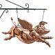Winged Copper Pig Weather Vane Trade Sign Angel Barbeque Pork Flying Old Style