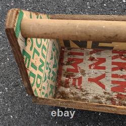 Wood Tool Carrier Made from Old Street Signs Make Do Antique Folk Art Circa 1950